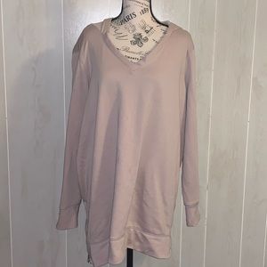 Old Navy boyfriend French Terry tunic sweatshirt